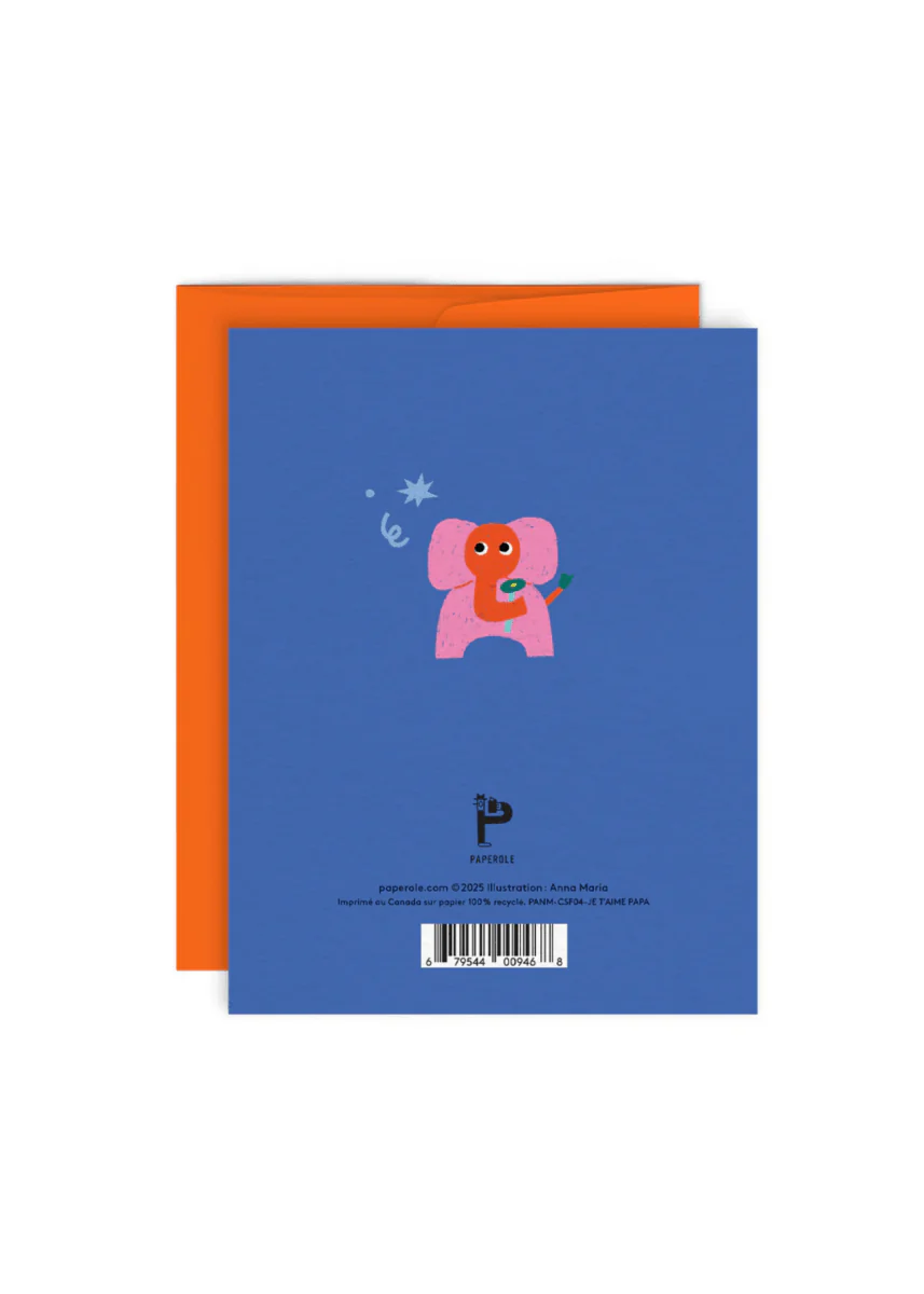 Carte de Souhaits Je t'aime Papa Paperole - Image 2
