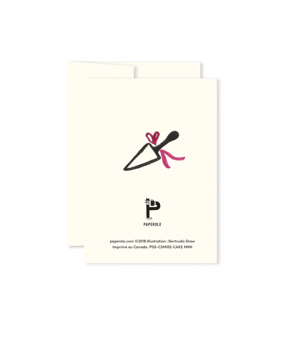 Carte de Souhaits Mini Cake Paperole - Image 2