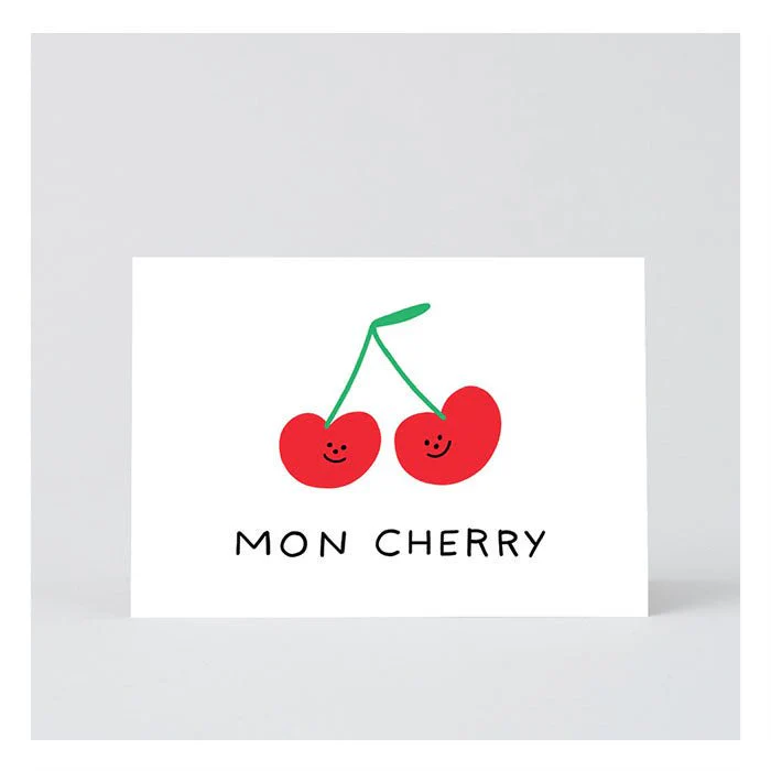 Carte de souhaits Mon Cherry WRAP
