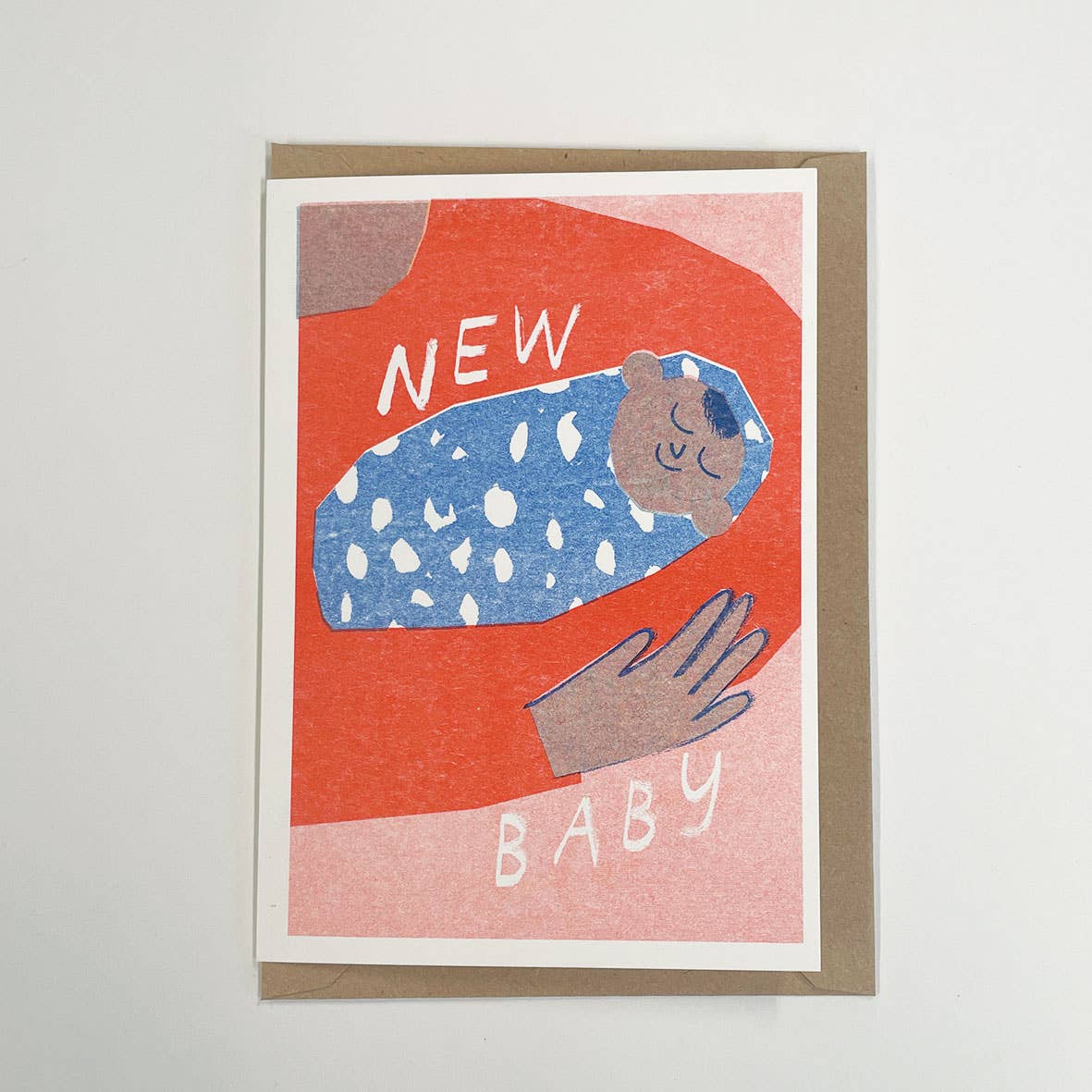 Carte de Souhaits New Baby Rouge Lizzie Lomax