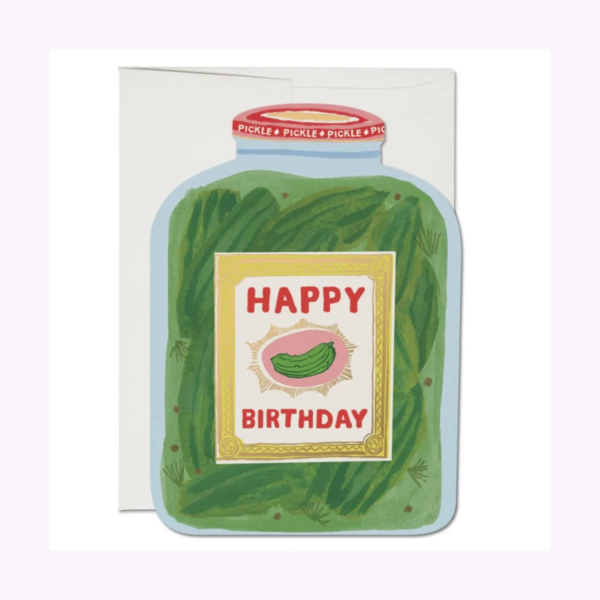 Carte de Souhaits Pickle Birthday Red Cap Cards