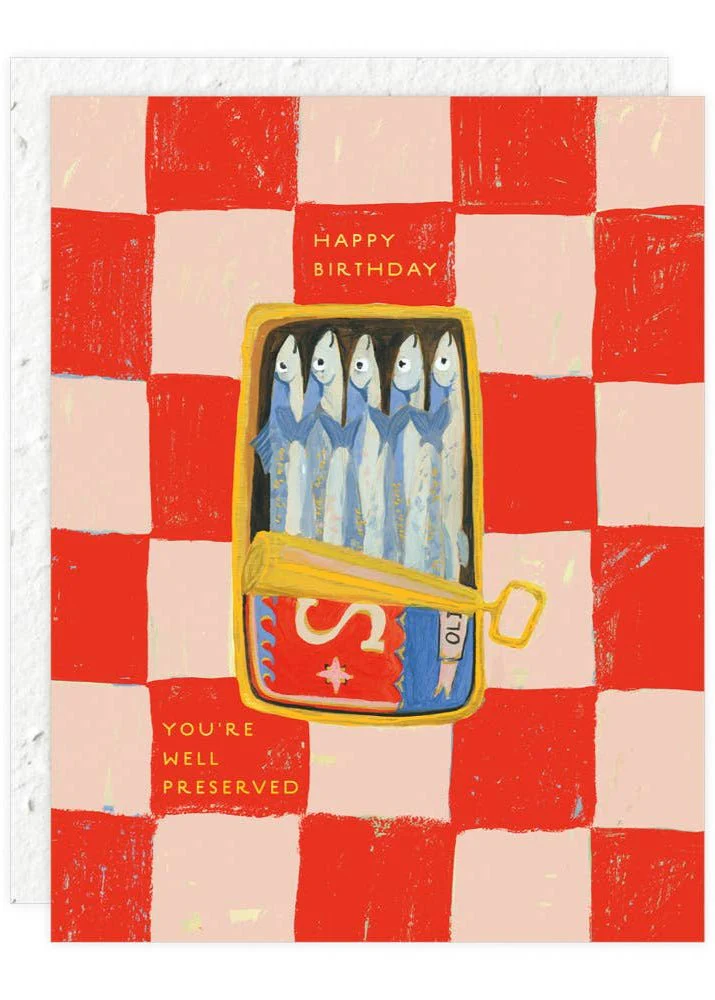 Carte de Souhaits Sardines Seedlings