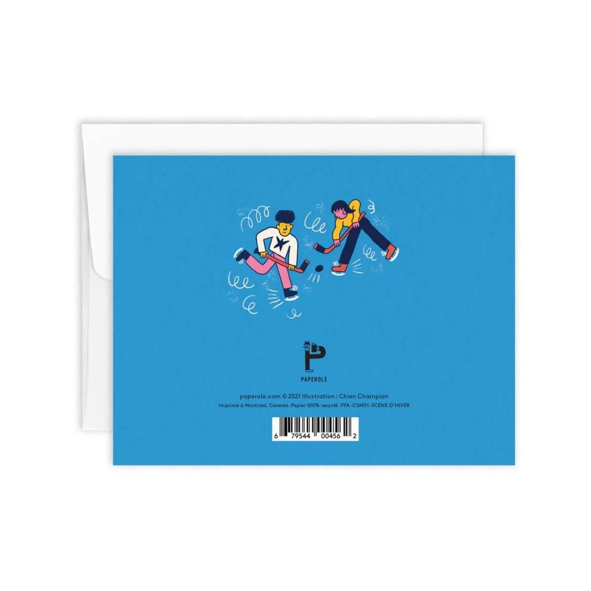 Carte de Souhaits Scène d'hiver Paperole - Image 2