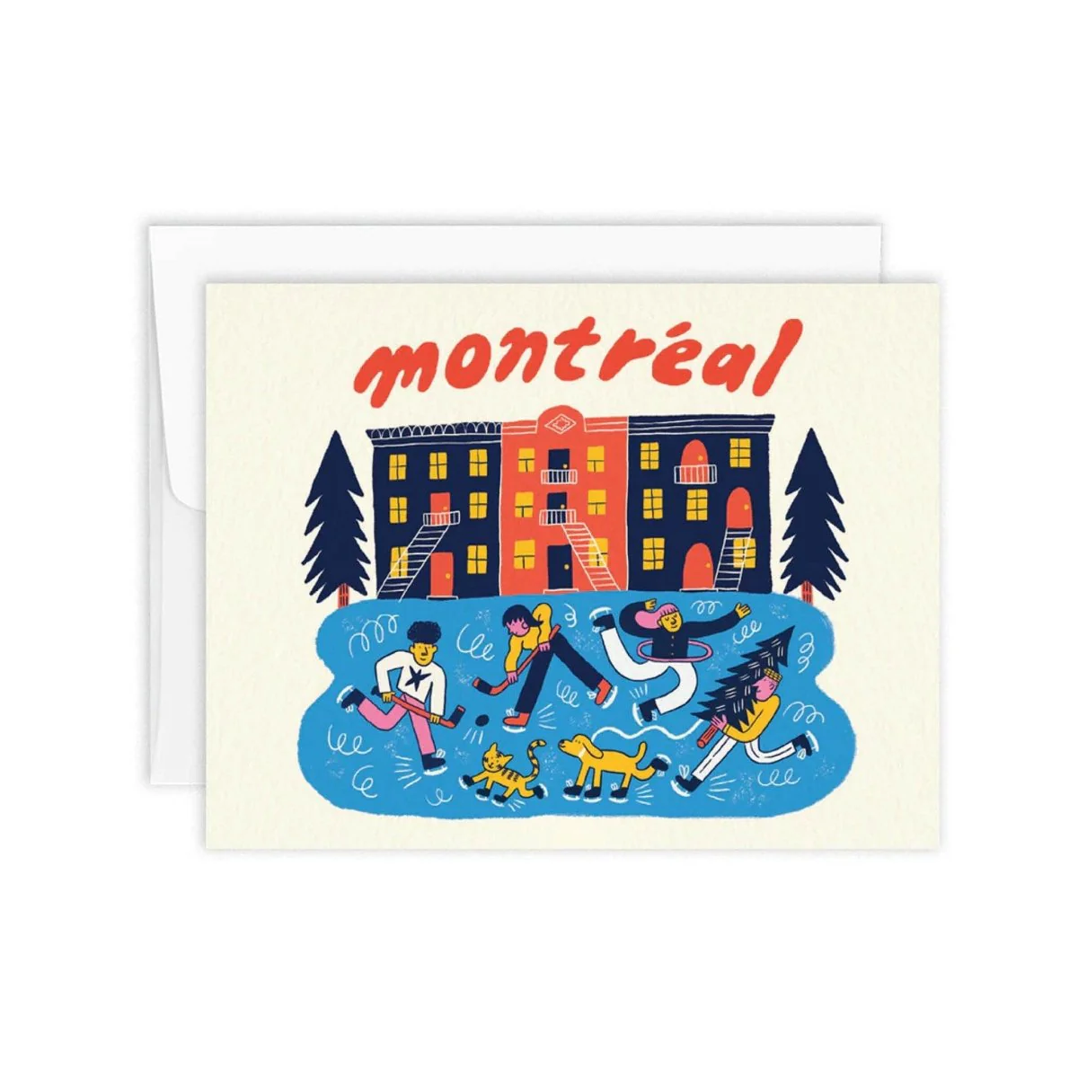 Carte de Souhaits Scène d'hiver Paperole - Image 3