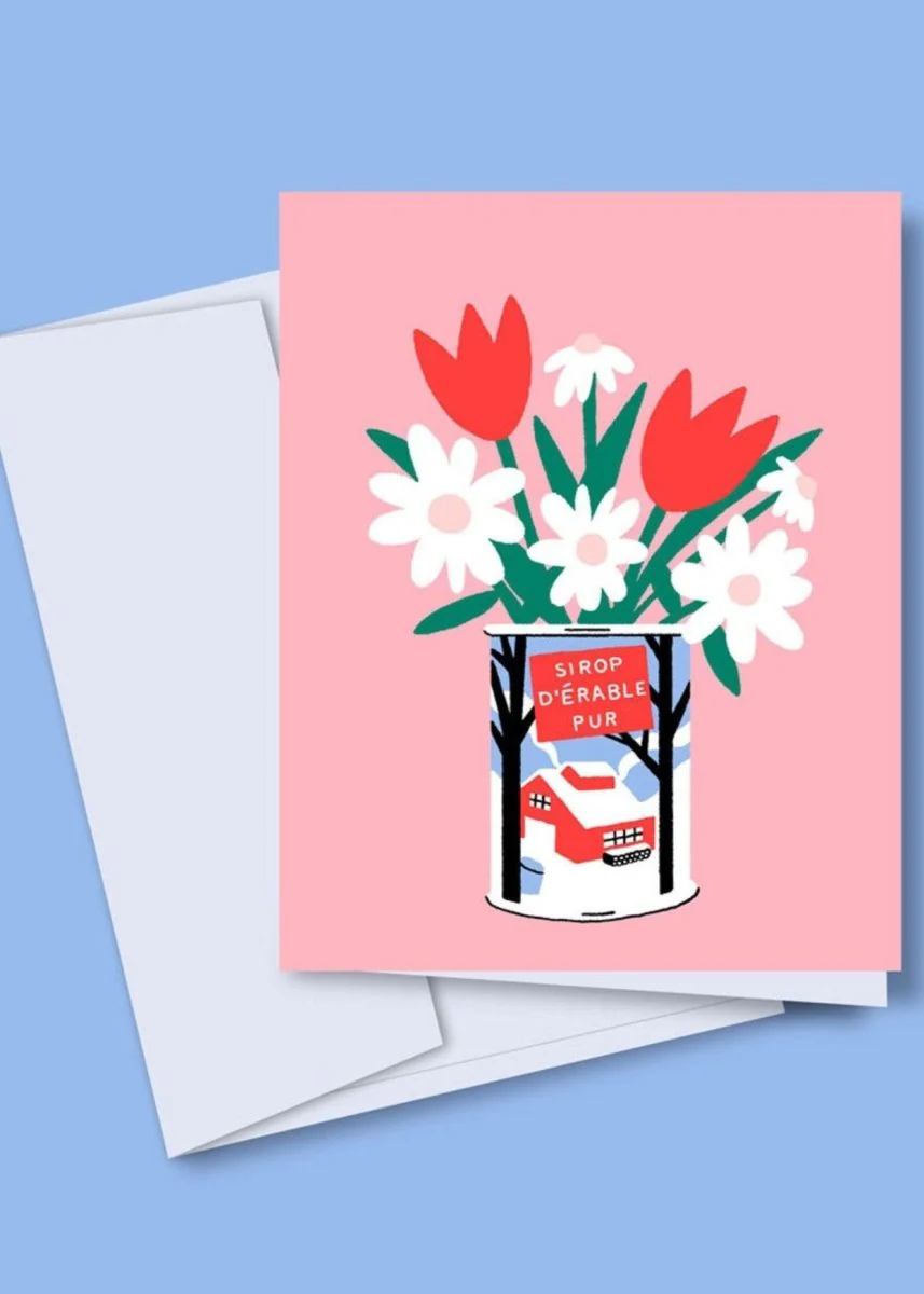 Carte de Souhaits Bouquet Sirop d'érable TOUTE