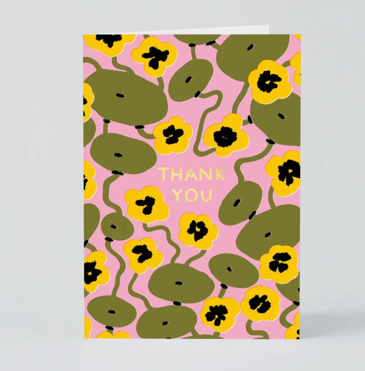 Carte de Souhaits Thank You Nasturtiums WRAP