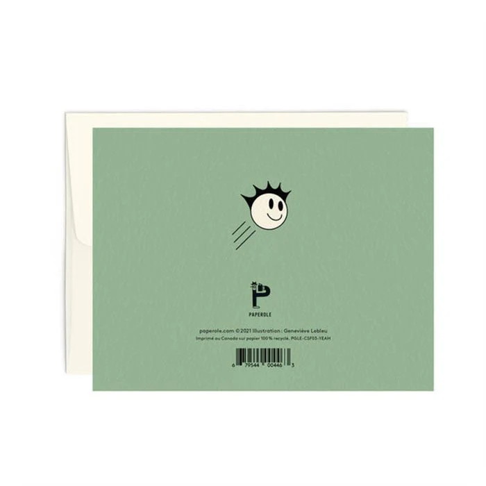 Carte de Souhaits Yeah Paperole - Image 2