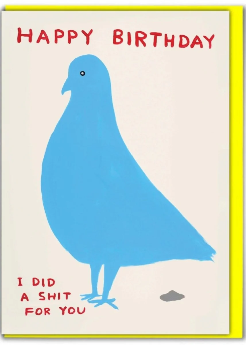 Carte de Souhaits Pigeon Birthday D. Shrigley - Image 3