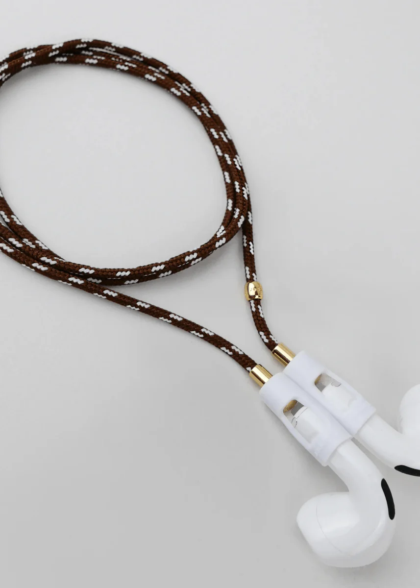Chaîne Airpods Nylon Brun Tapper
