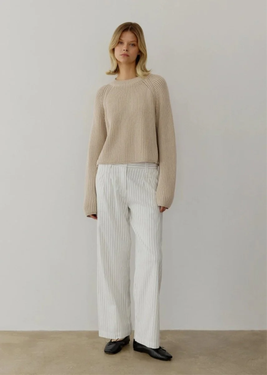 Chandail Devin All Row Beige SOLDE - Vente finale - Image 4
