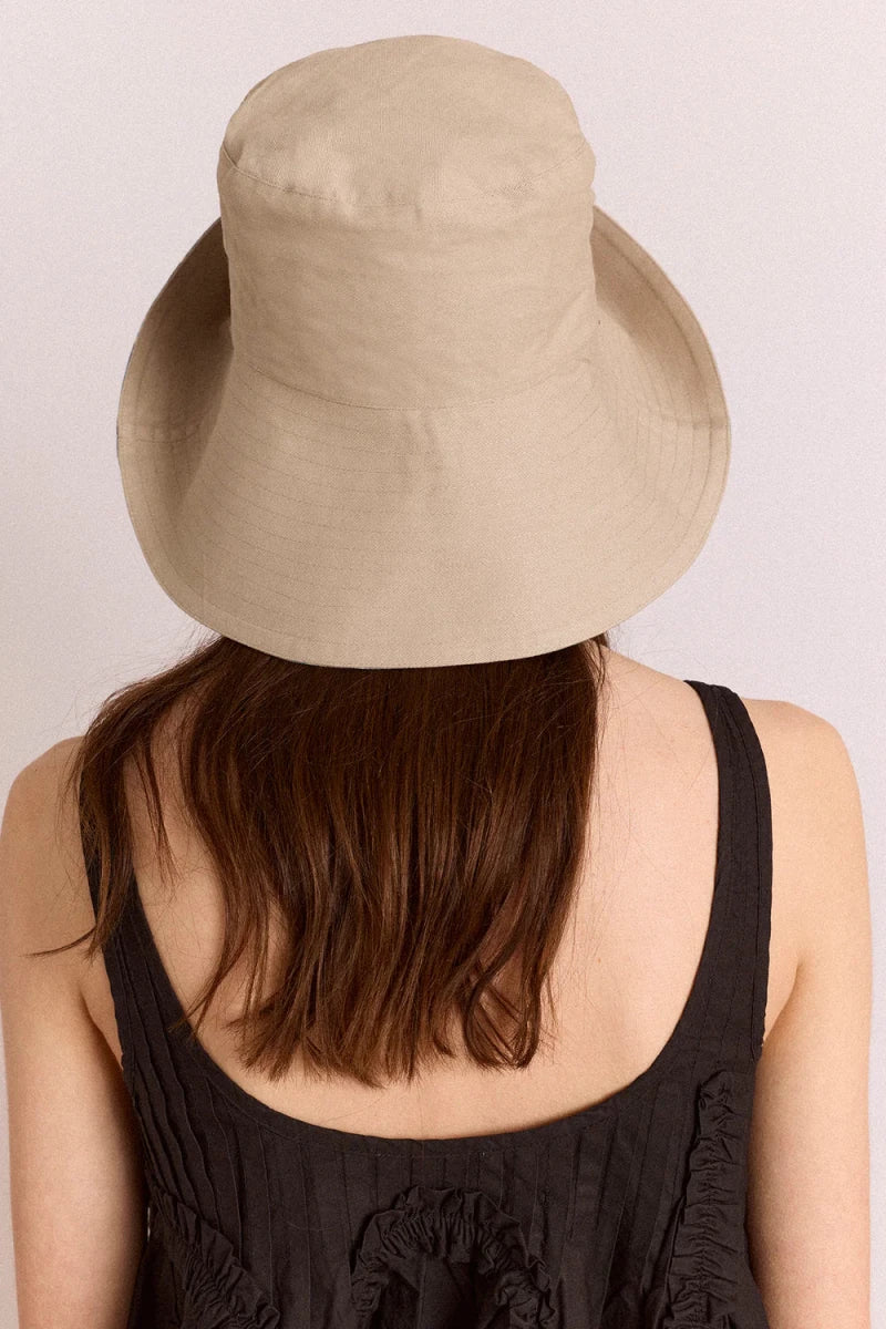 Chapeau Réversible Tomboy Check & Stone Damson Madder - Image 6