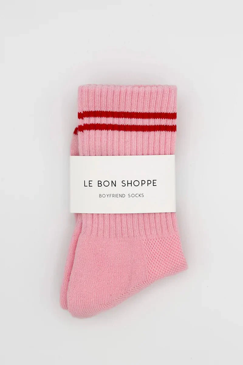 Chaussettes Boyfriend Le Bon Shoppe Amour Pink - Image 2