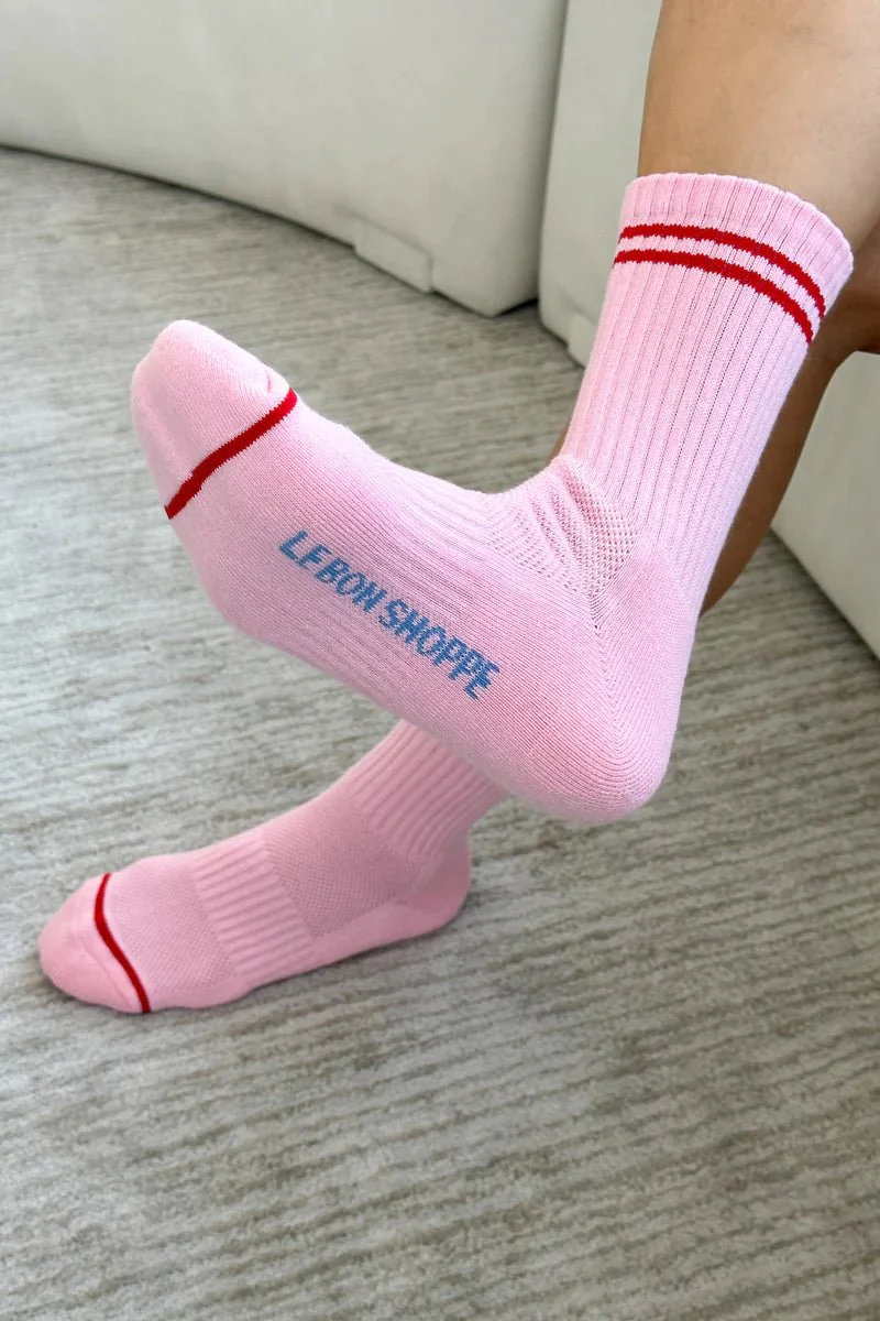 Chaussettes Boyfriend Le Bon Shoppe Amour Pink - Image 3