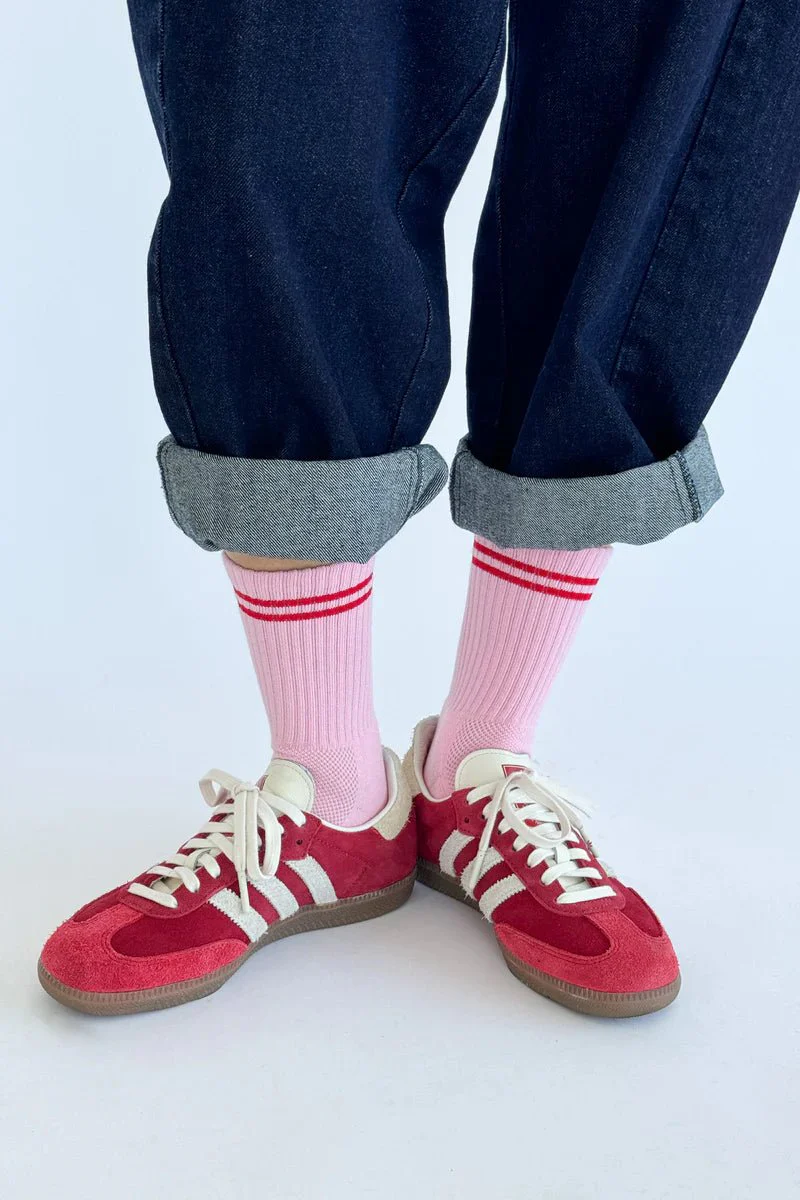 Chaussettes Boyfriend Le Bon Shoppe Amour Pink - Image 4