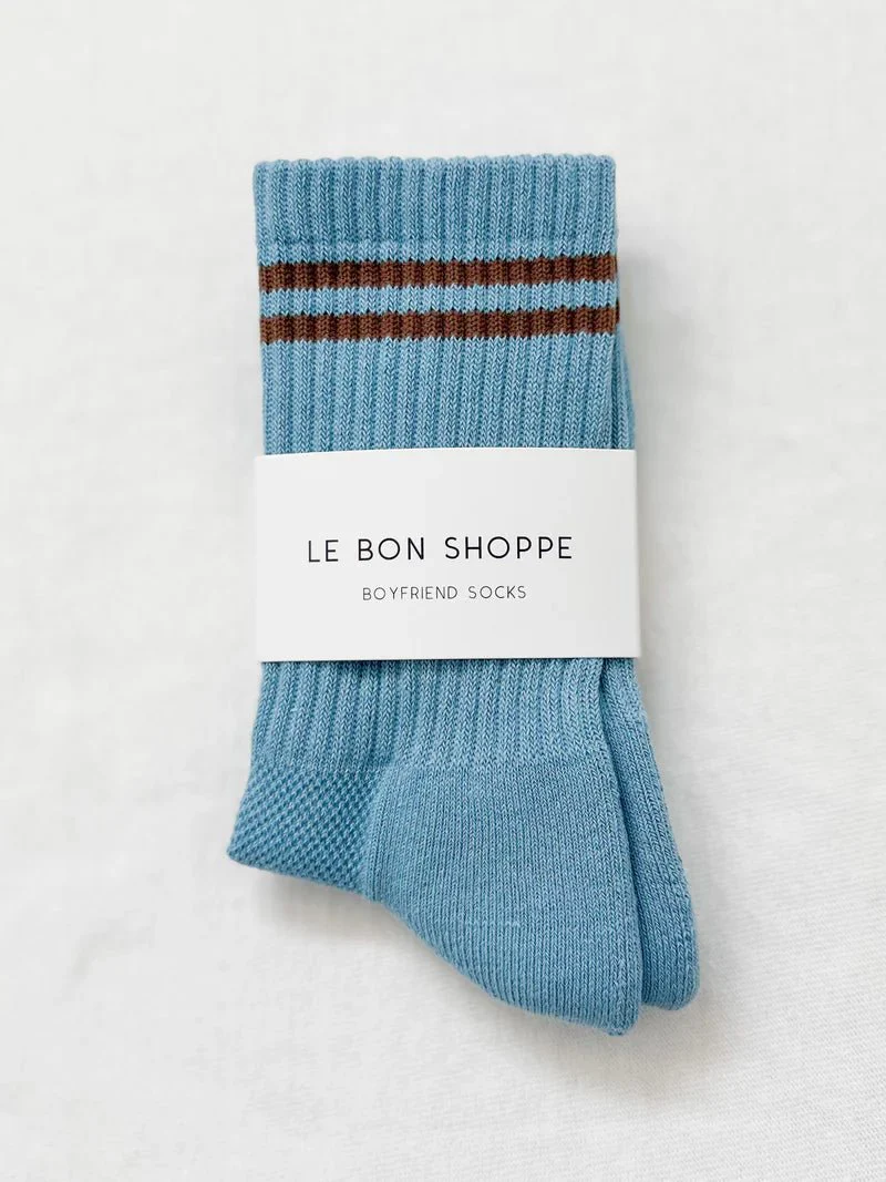 Chaussettes Boyfriend Le Bon Shoppe Powder Blue