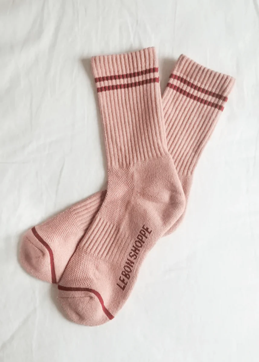 Chaussettes Boyfriend Le Bon Shoppe Rose Vintage