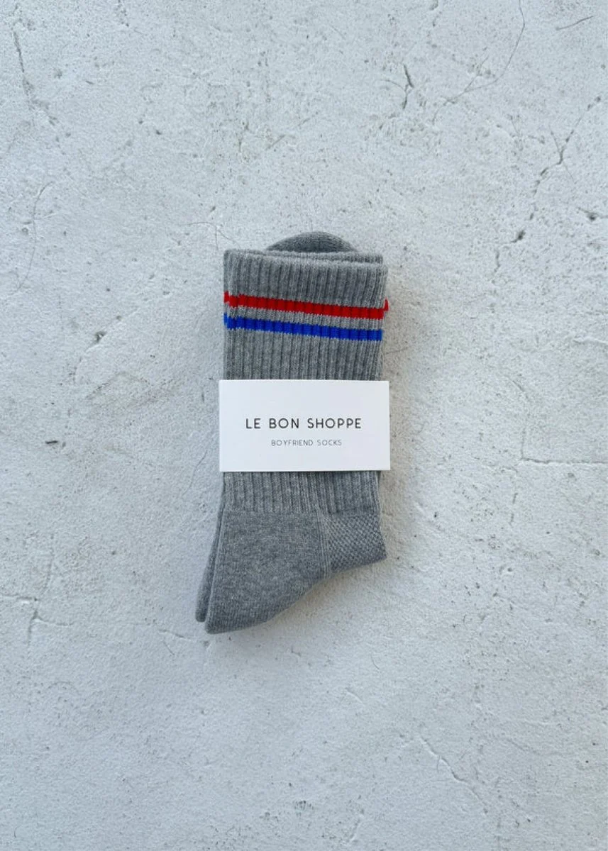 Chaussettes Boyfriend Le Bon Shoppe True Grey - Image 4