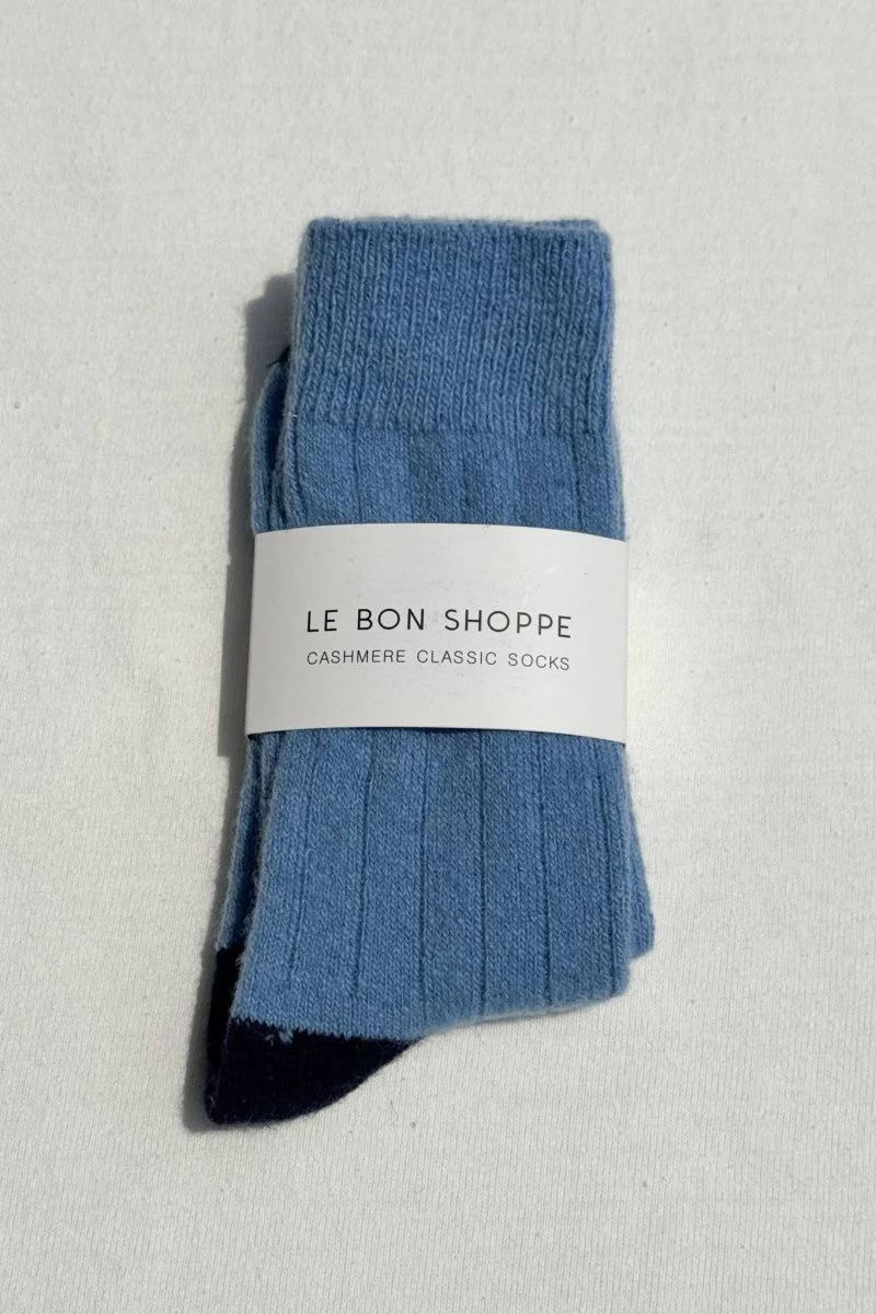 Chaussettes Classique Cachemire Le Bon Shoppe Bluebell - Image 4