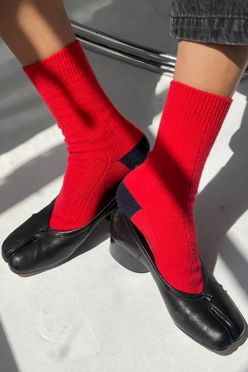 Chaussettes Classique Cachemire Le Bon Shoppe Poppy Red
