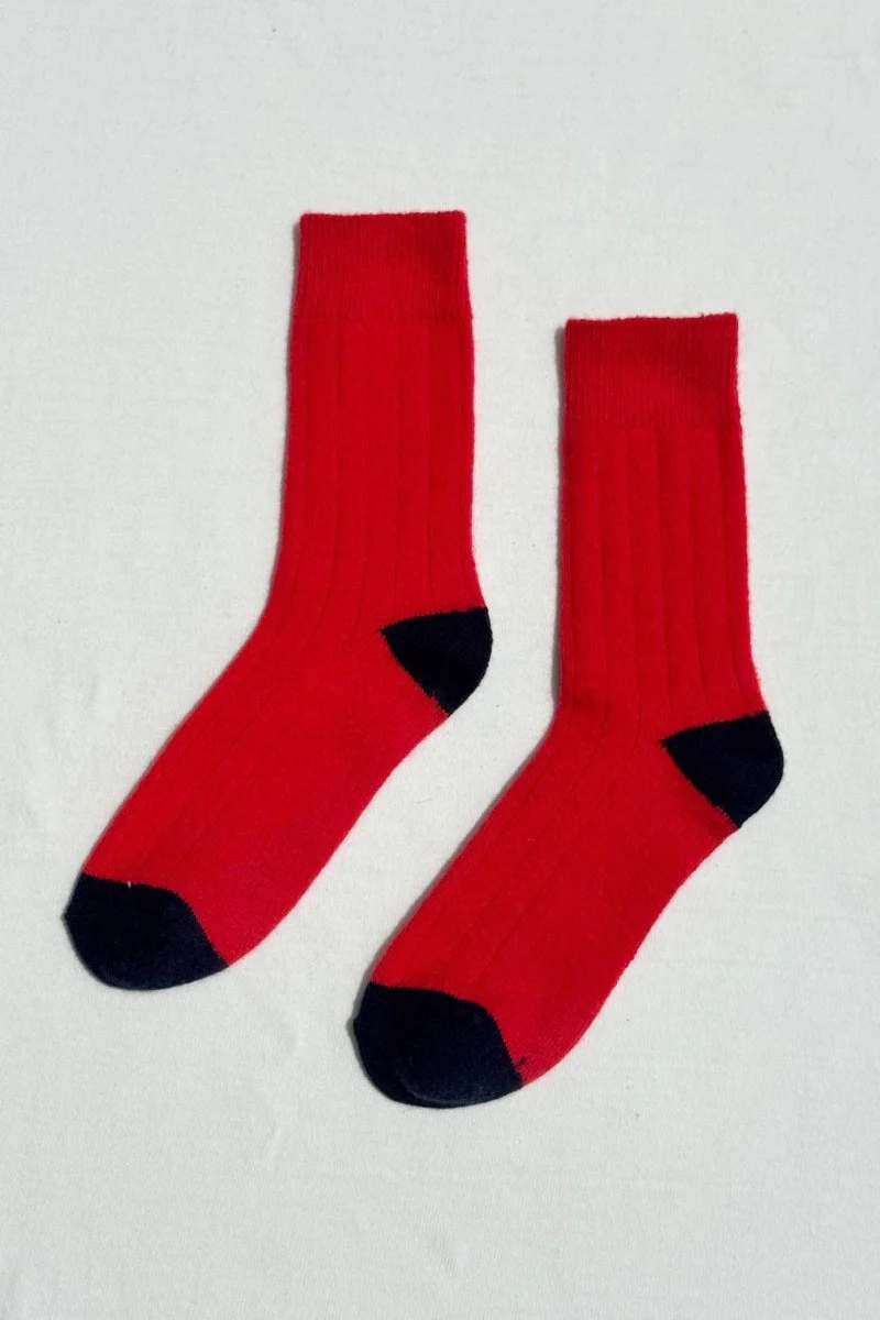 Chaussettes Classique Cachemire Le Bon Shoppe Poppy Red - Image 2