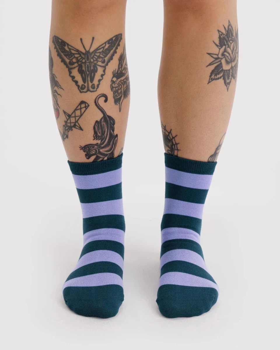 Chaussettes Crew Baggu Malachite Stripe - Image 2