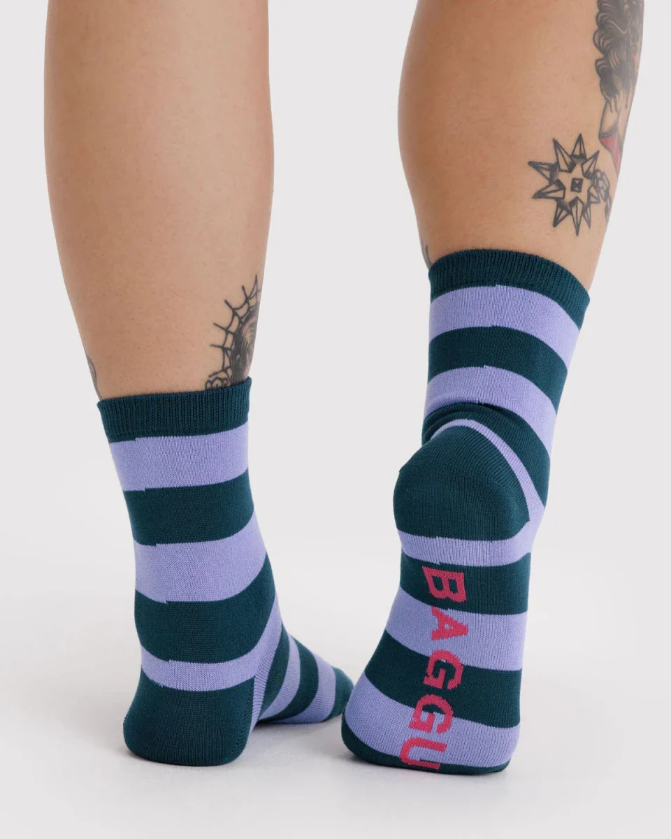 Chaussettes Crew Baggu Malachite Stripe - Image 3