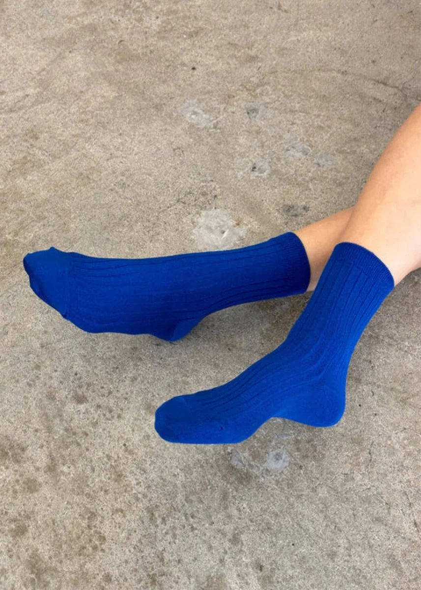 Chaussettes Her Le Bon Shoppe Cobalt - Image 3