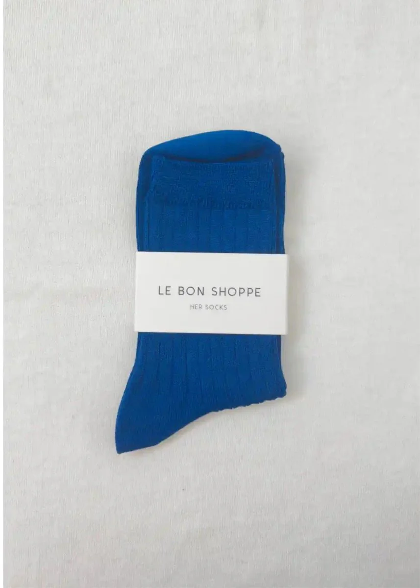 Chaussettes Her Le Bon Shoppe Cobalt - Image 4