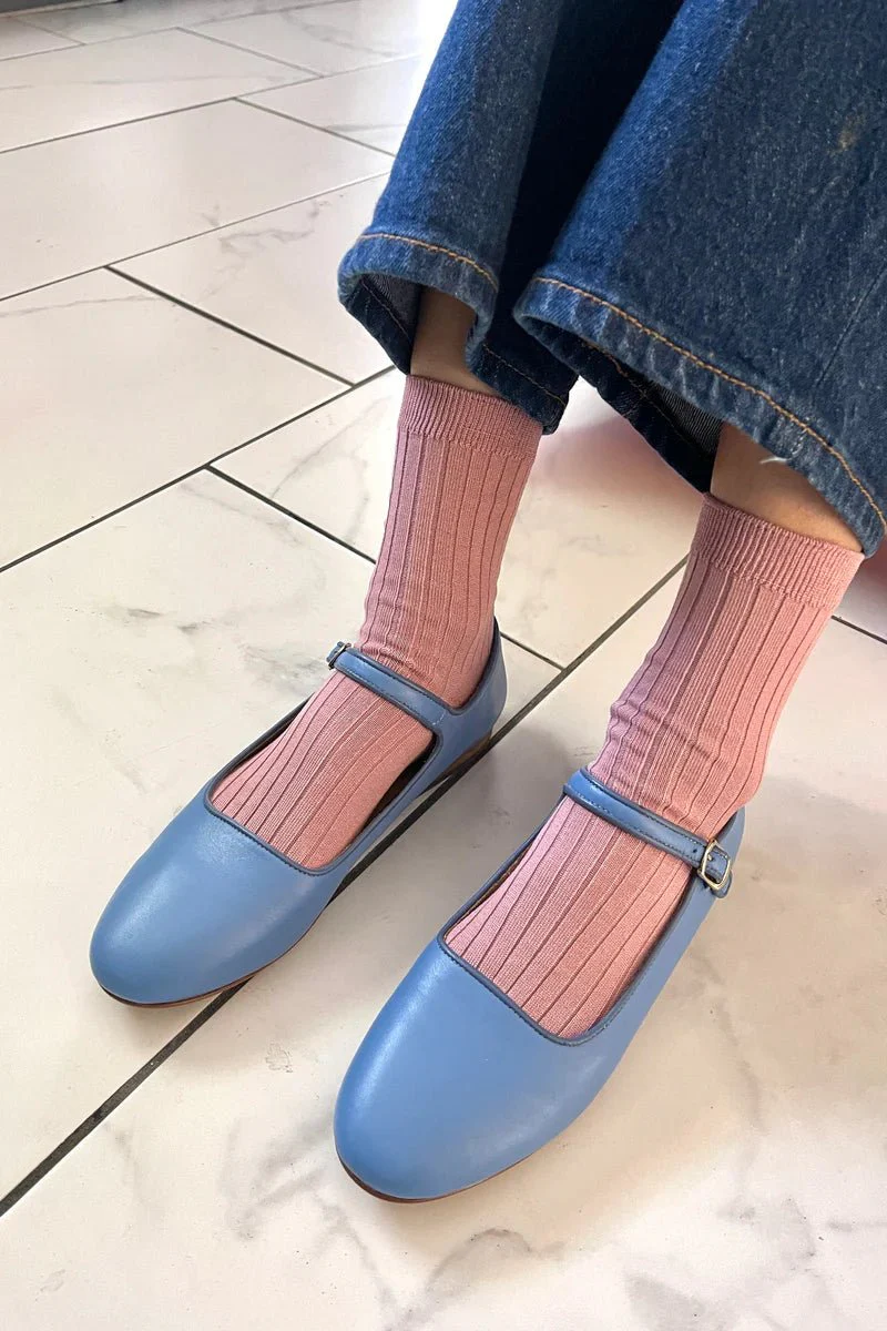 Chaussettes Her Le Bon Shoppe Desert Pink - Image 2