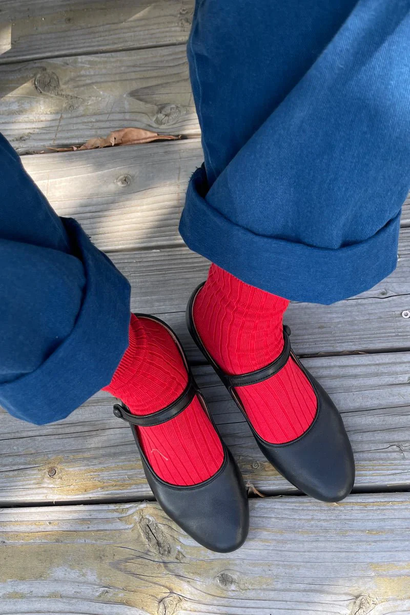 Chaussettes Her Le Bon Shoppe Classic Red - Image 2