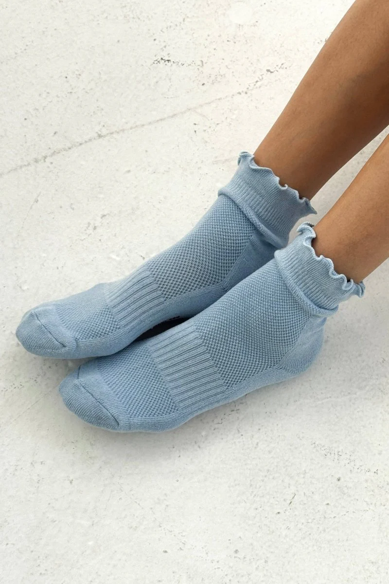 Chaussettes Ruffled Hugger Bleues Poudres Le Bon Shoppe - Image 8