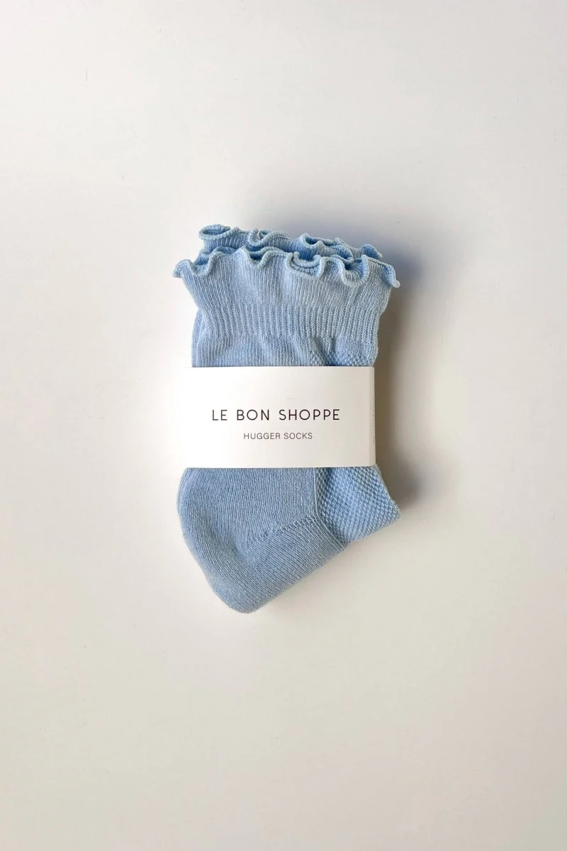Chaussettes Ruffled Hugger Bleues Poudres Le Bon Shoppe - Image 11