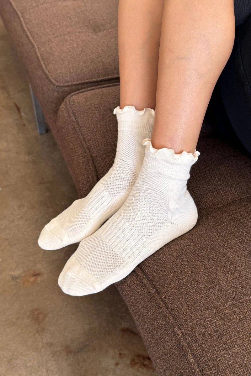 Chaussettes Ruffled Hugger Bleues Poudres Le Bon Shoppe - Image 12