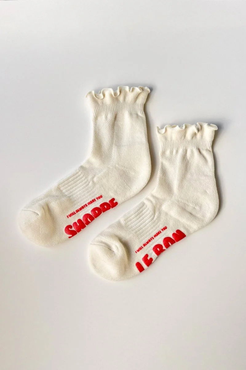 Chaussettes Ruffled Hugger Bleues Poudres Le Bon Shoppe - Image 2