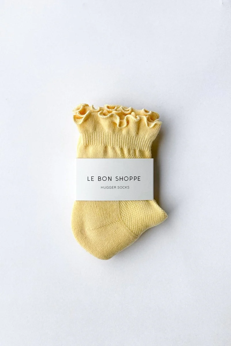 Chaussettes Ruffled Hugger Jaunes Le Bon Shoppe - Image 7
