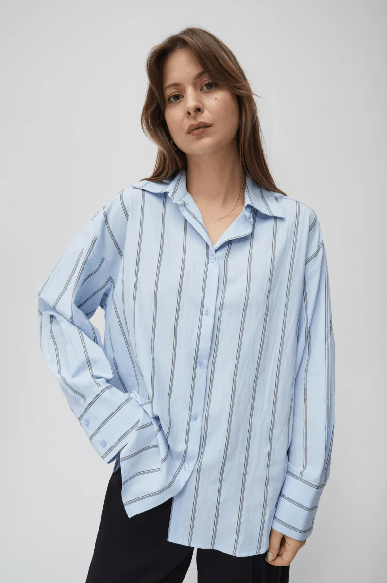 Chemise Erica Bleue All Row