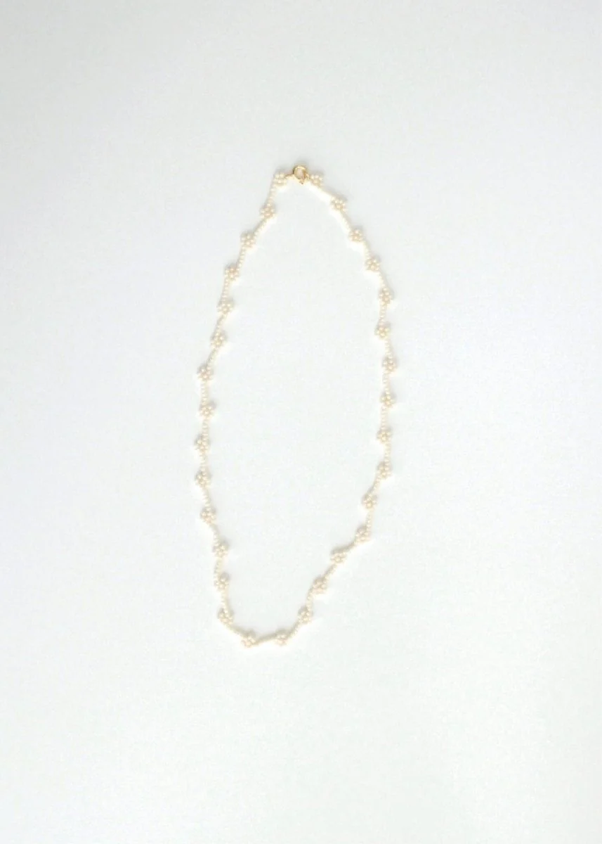 Collier Fiori Labro No.1 Blanc - Image 3