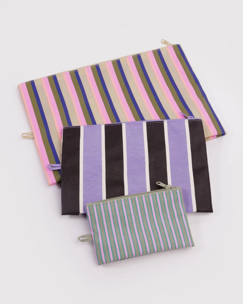 Ensemble de 3 Pochettes Go Baggu Candy Shop Stripes - Image 3