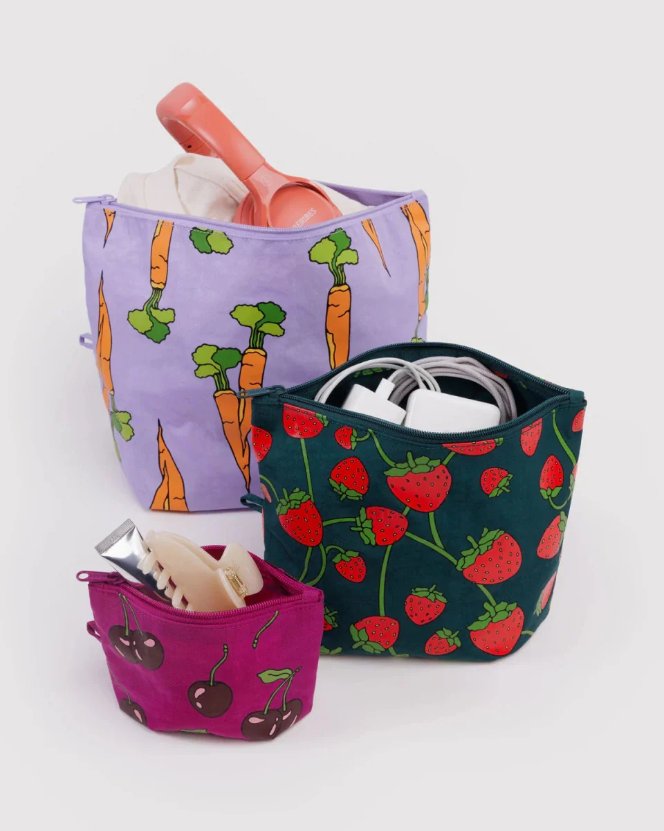 Ensemble de 3 Pochettes Go Baggu Carrots & Berries - Image 2