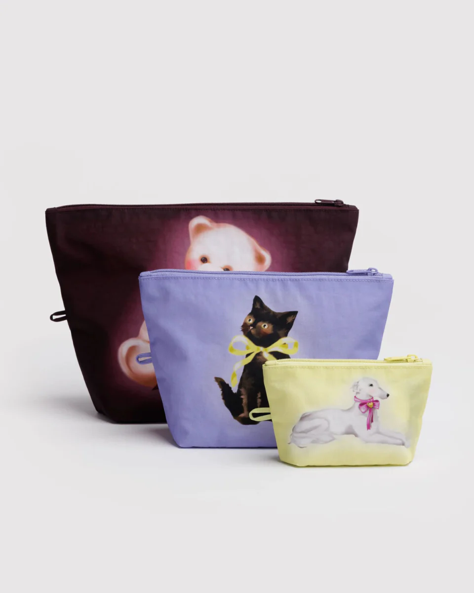 Ensemble de 3 Pochettes Go Baggu Fancy Animals