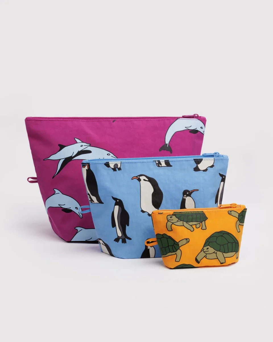 Ensemble de 3 Pochettes Go Baggu Vacation Animals - Image 3