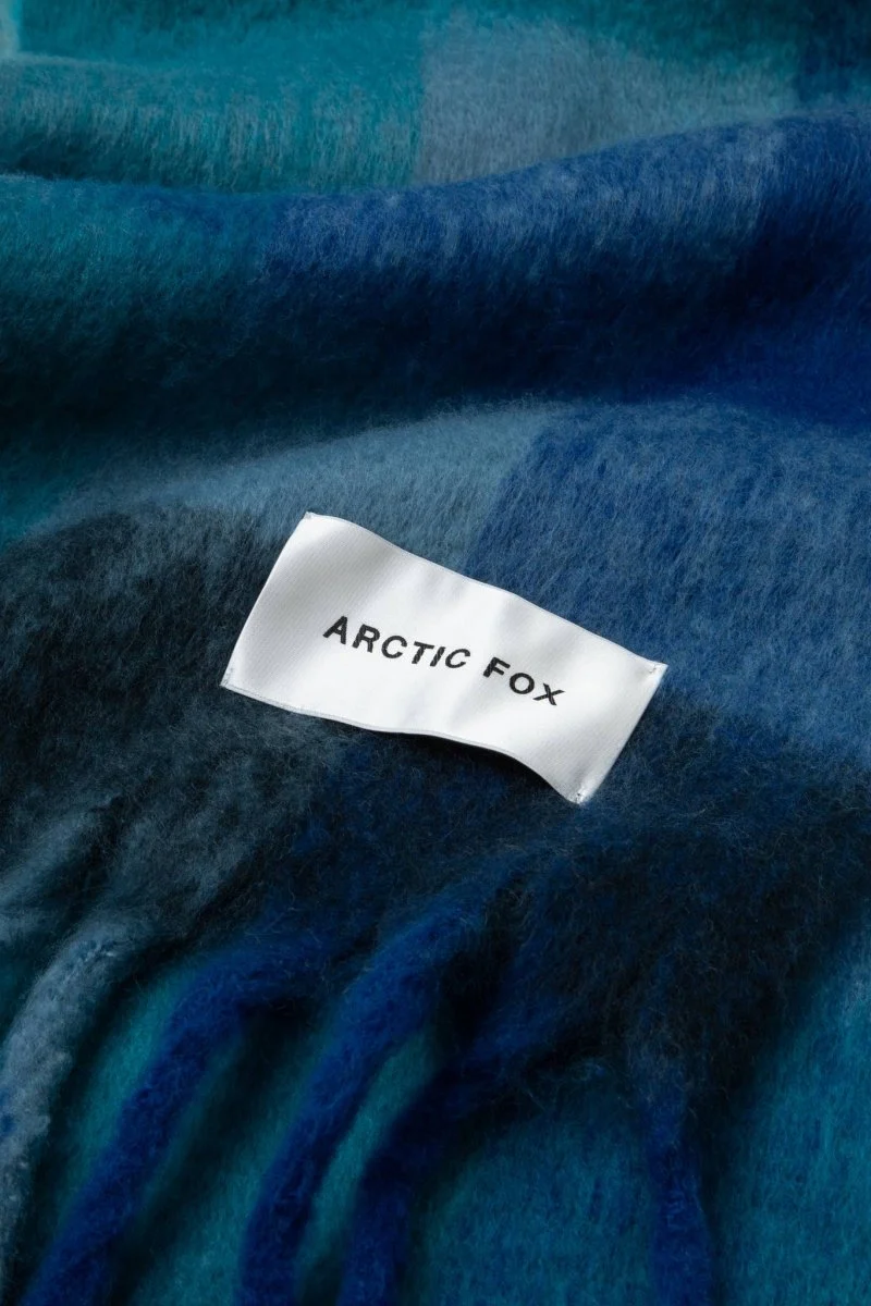 Foulard Reykjavik Bleu à Carreaux Arctic Fox - Image 8