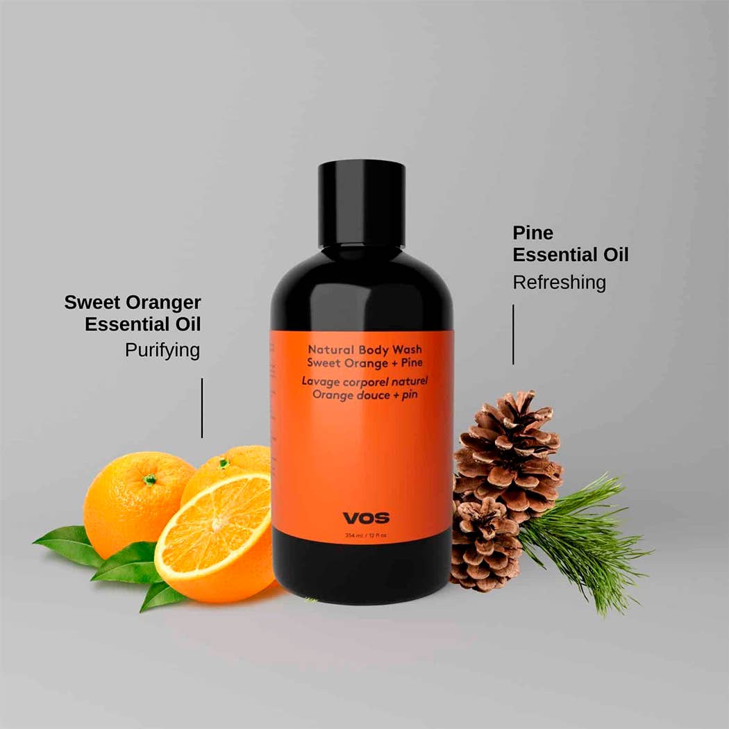 Gel Douche Orange Douce et Pin VOS BODY - Image 2