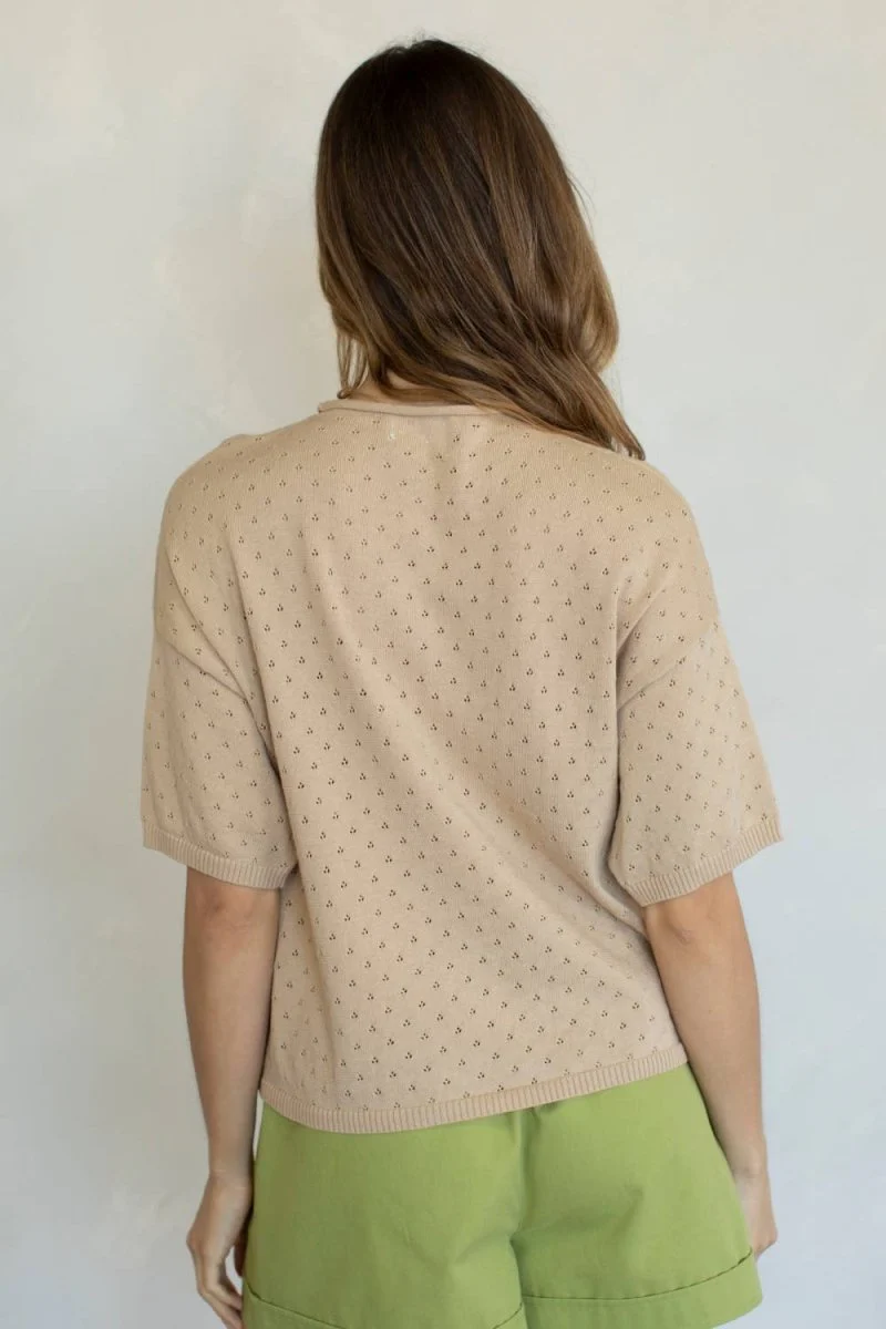 Haut Annalise Pointelle Beige Things Between - Image 2