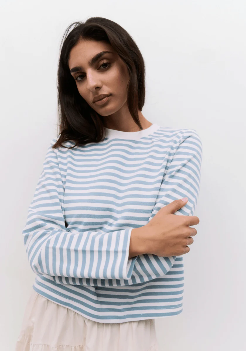 Haut Kathleen Mod Ref Bleu et Blanc