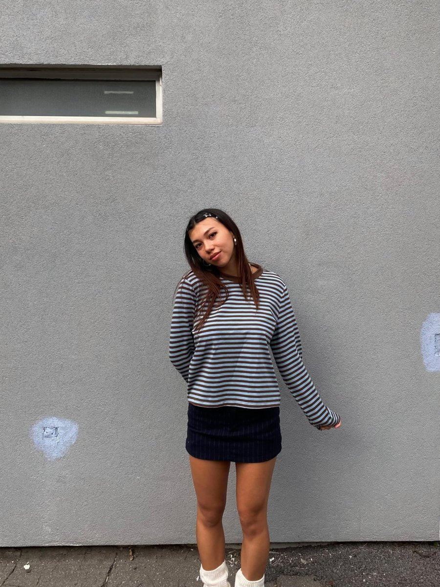 Haut Kathleen Mod Ref Bleu et Brun - Image 2