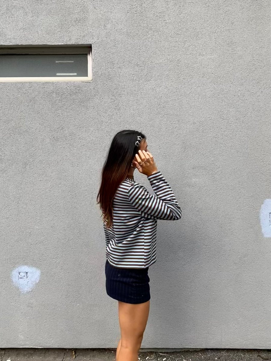 Haut Kathleen Mod Ref Bleu et Brun - Image 3