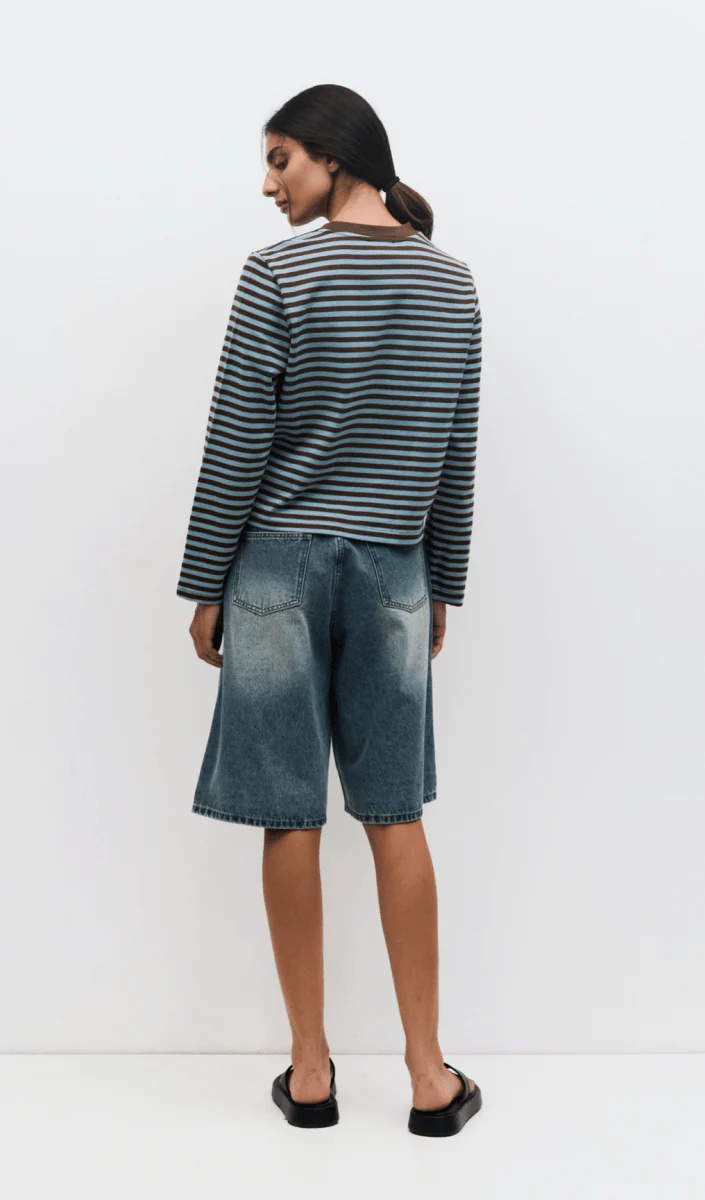 Haut Kathleen Mod Ref Bleu et Brun - Image 4