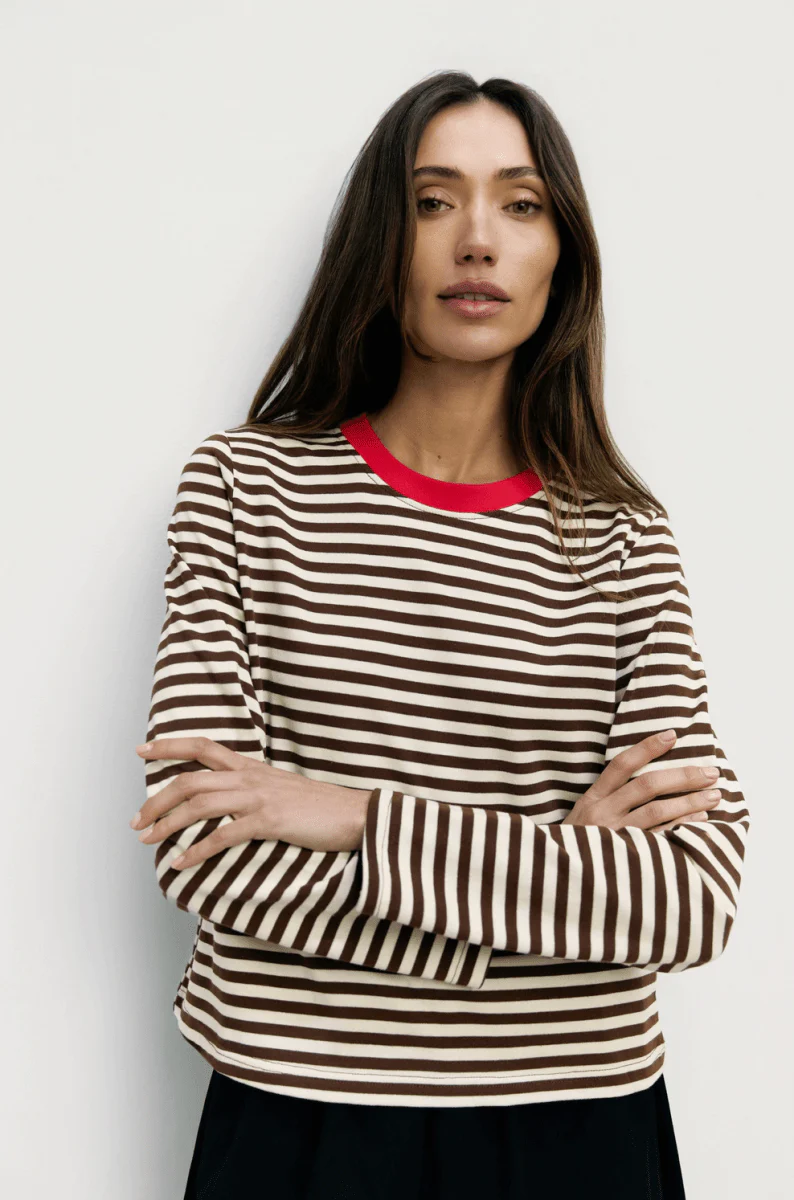 Haut Kathleen Mod Ref Brun et Crème