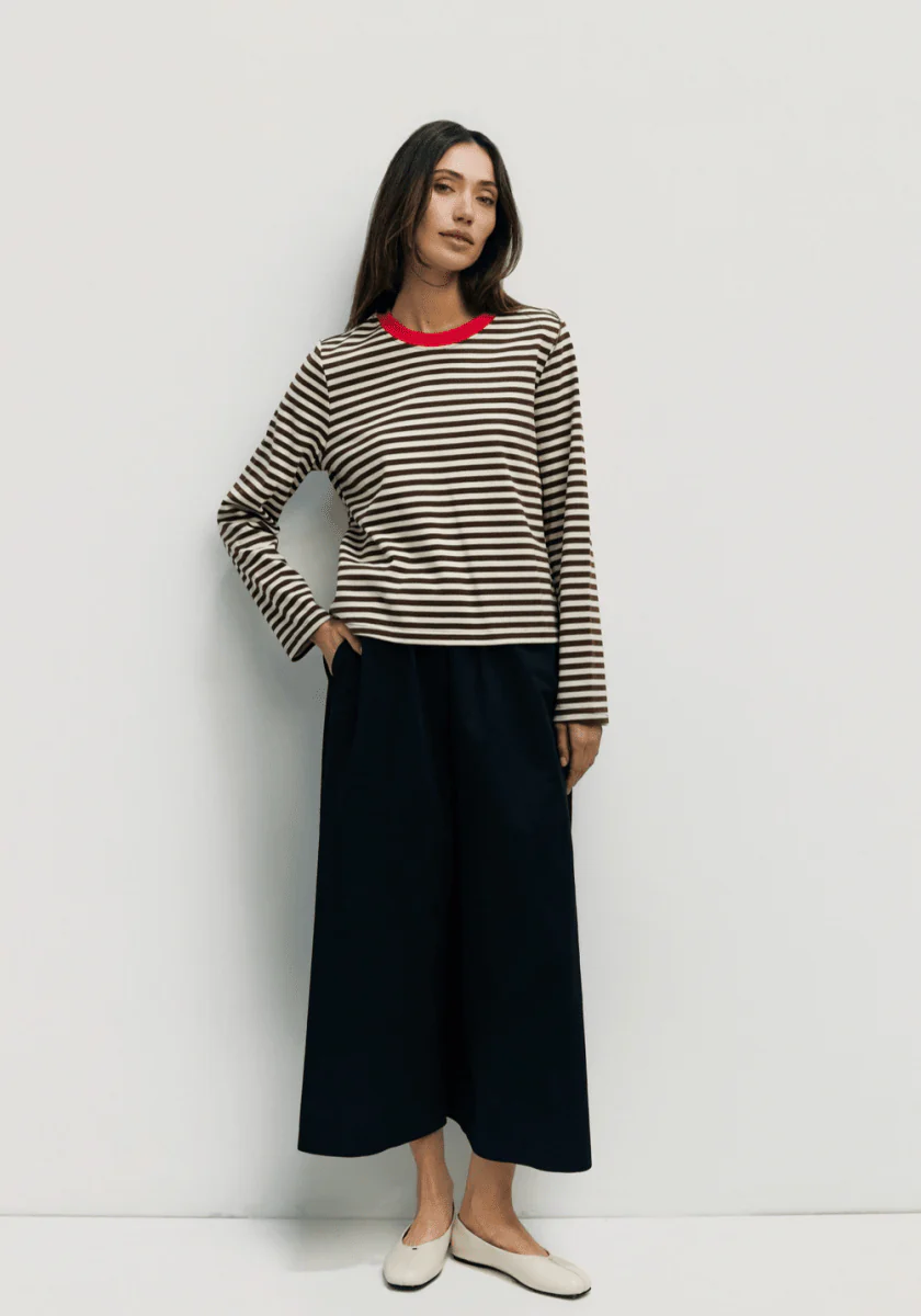Haut Kathleen Mod Ref Brun et Crème - Image 2